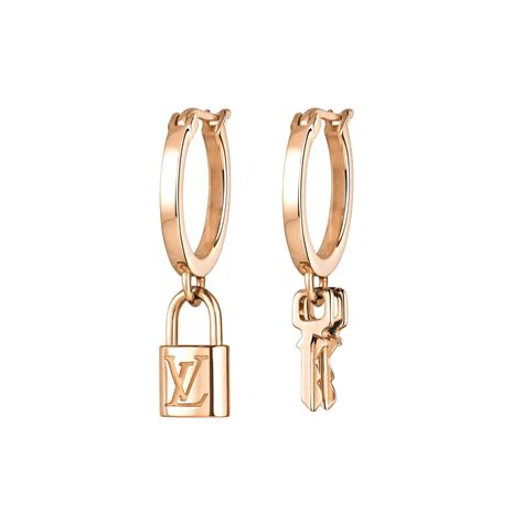 louis vuitton lock earrings|louis vuitton monogram earrings.